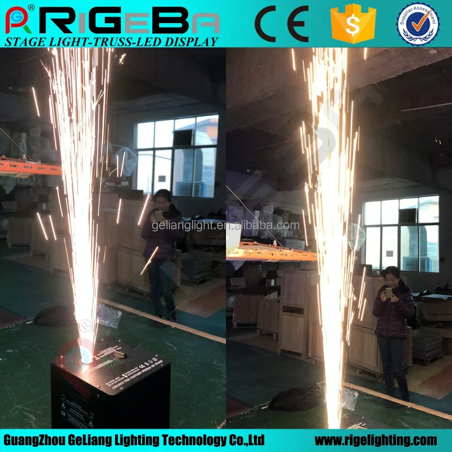 flame homemade fireworks but harmless spark machine DMX for event stage lighting equipment party celebration