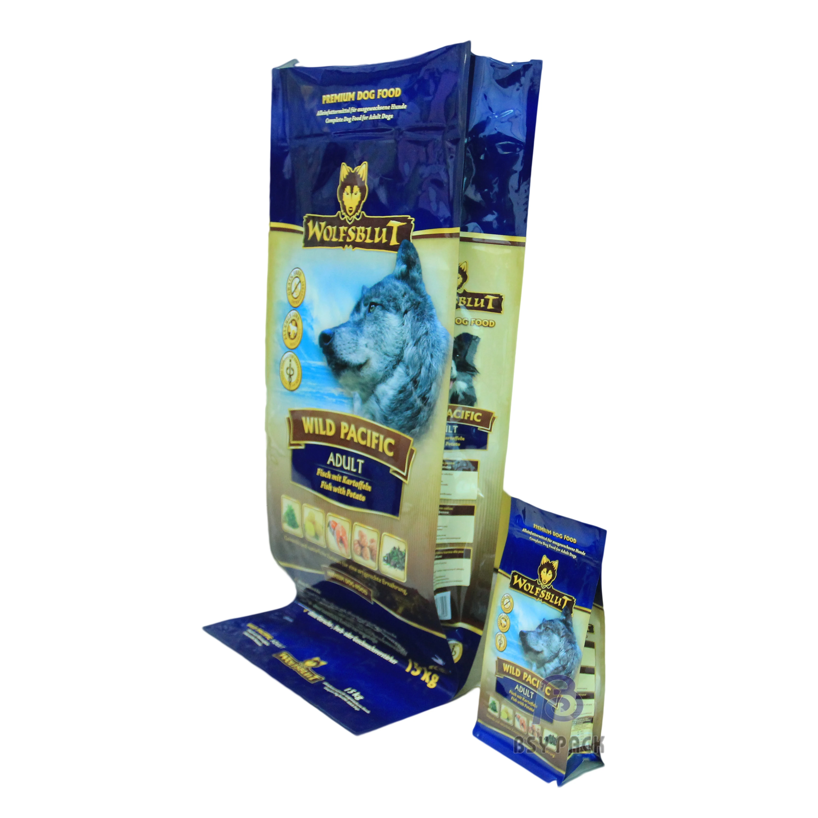 
2018 hot sale recyclable plastic 50kg dog food packaging bag 