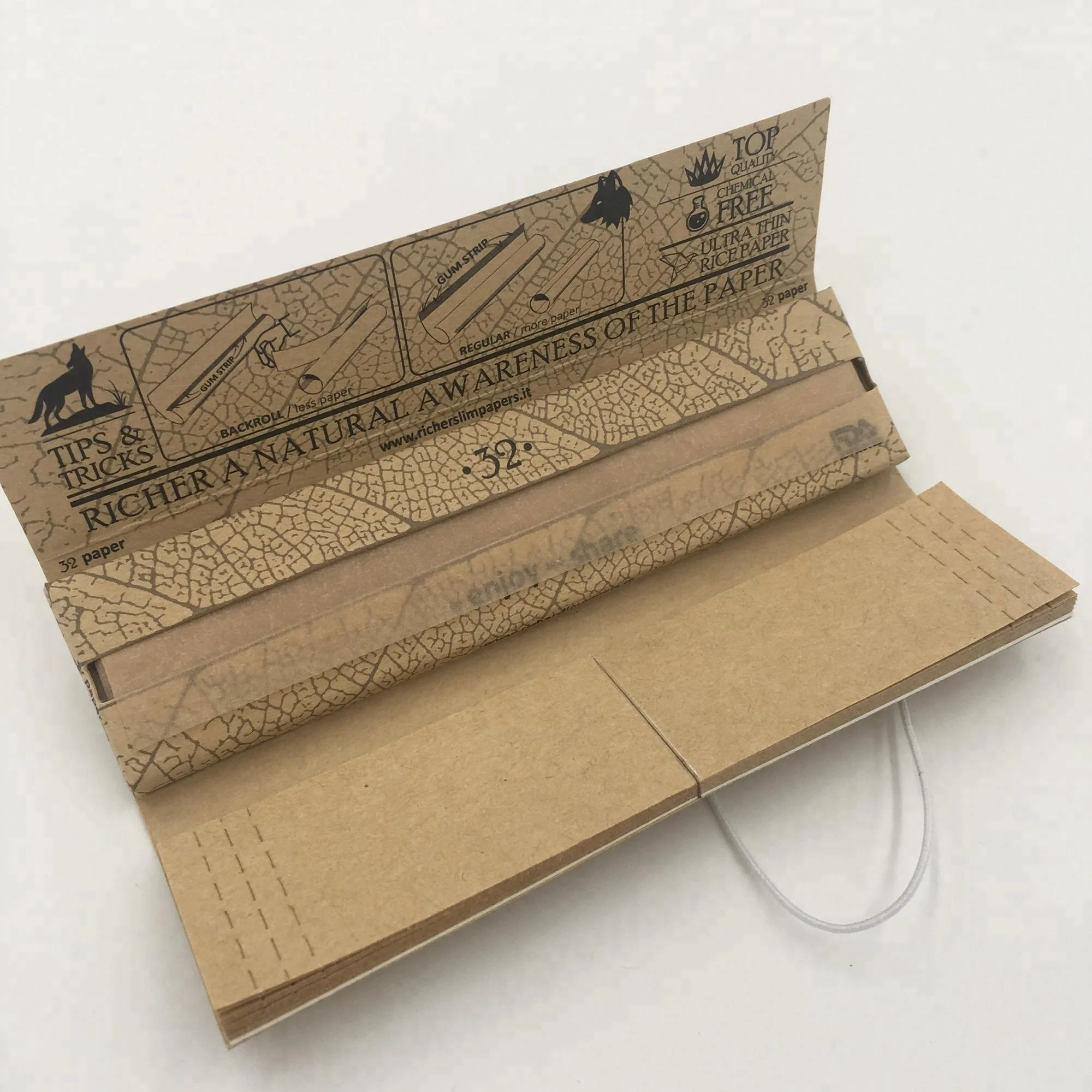  Richer/OEM hemp king slim size(107mm*44mm) smoking rolling
