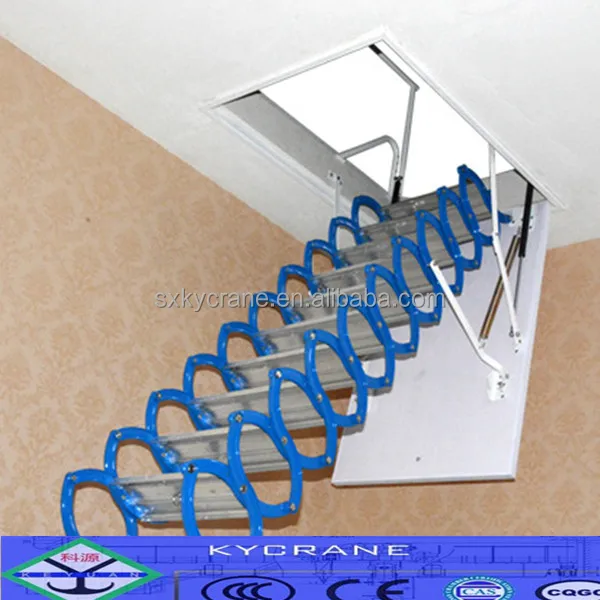 
Electric remote control aluminum loft ladder folding attic stairs 