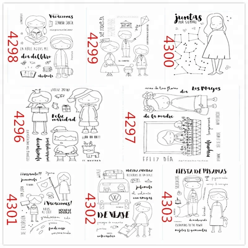 Clear Rubber Stamps Wholesale for School Supplies