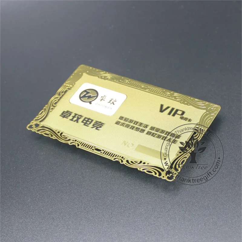 
Thanktree cheap custom gold plated metal nameplate with black letter printing 