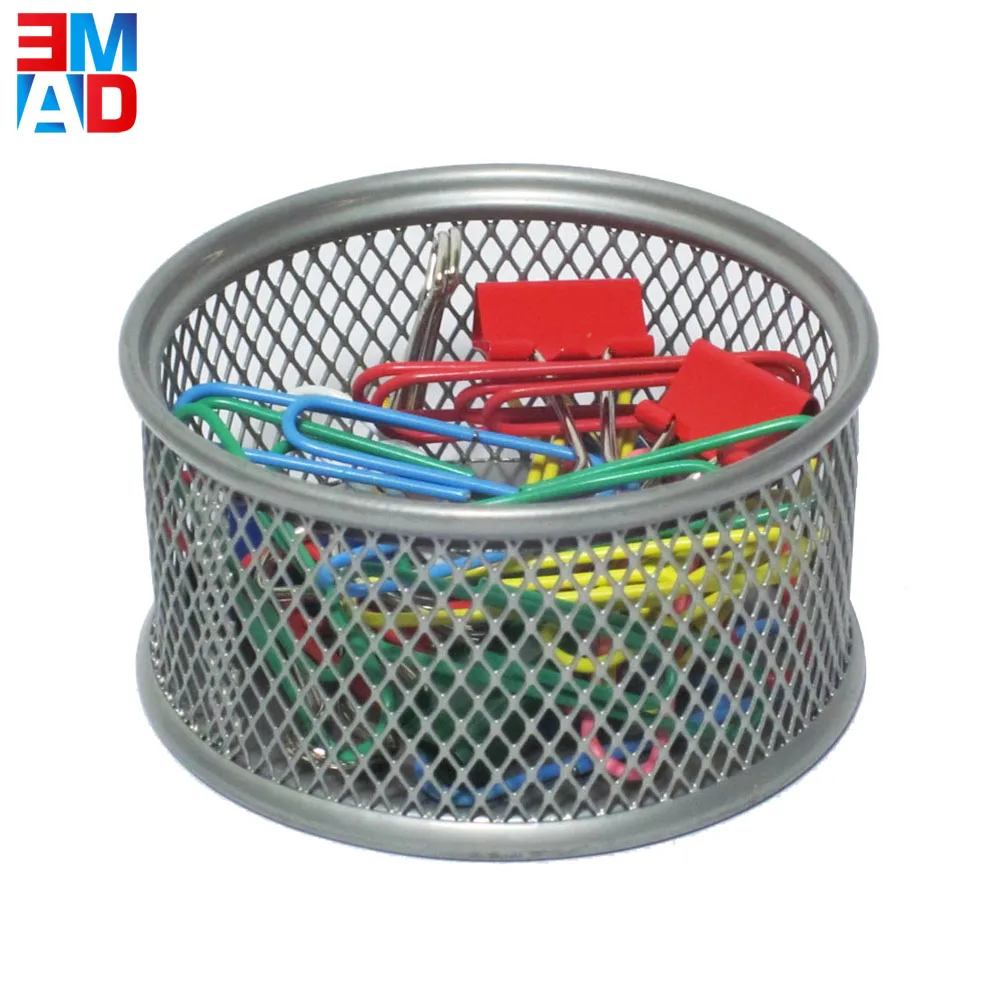 
Офисный настольный аксессуар серебристый 8 см Металлический Сетчатый Настольный держатель для бумаги 