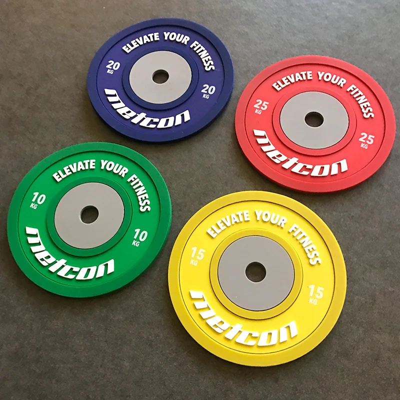 
Unique Custom 2D PVC Rubber Weightlifting Coasters For Promotional 