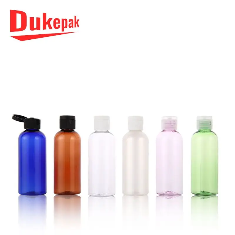 
In stock 100ml amber pink green pet plastic face bottle for toner 
