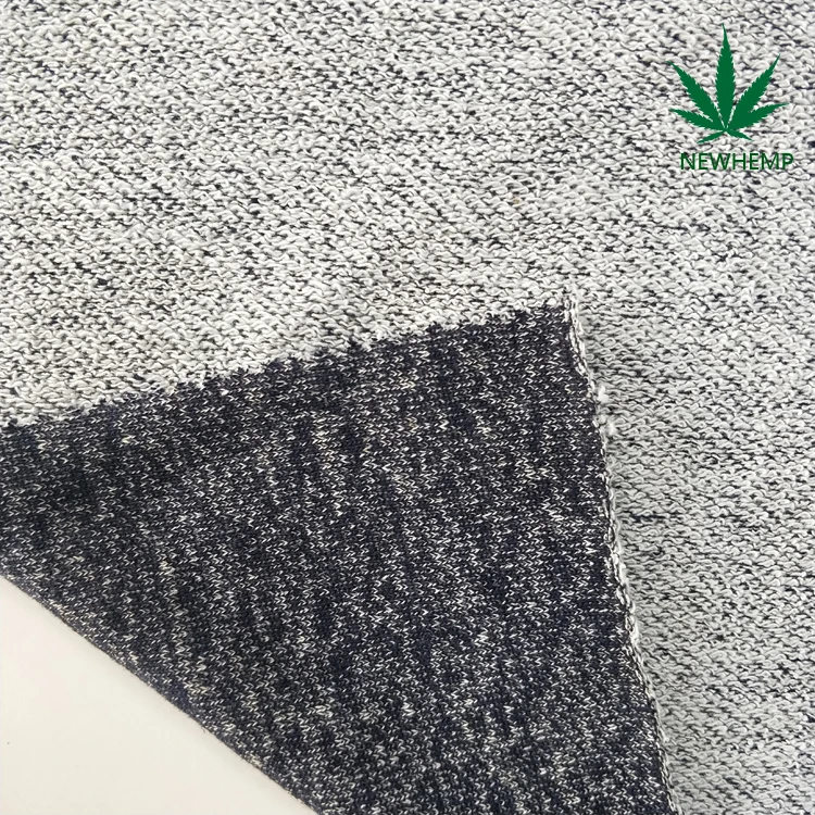 
55% hemp 45% organic cotton blends hemp clothing fabric in stock 