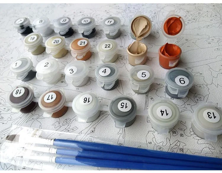 Painting by numbers oil Sweet Lovers for living room Figure painting islamic calligraphy abstract oil painting