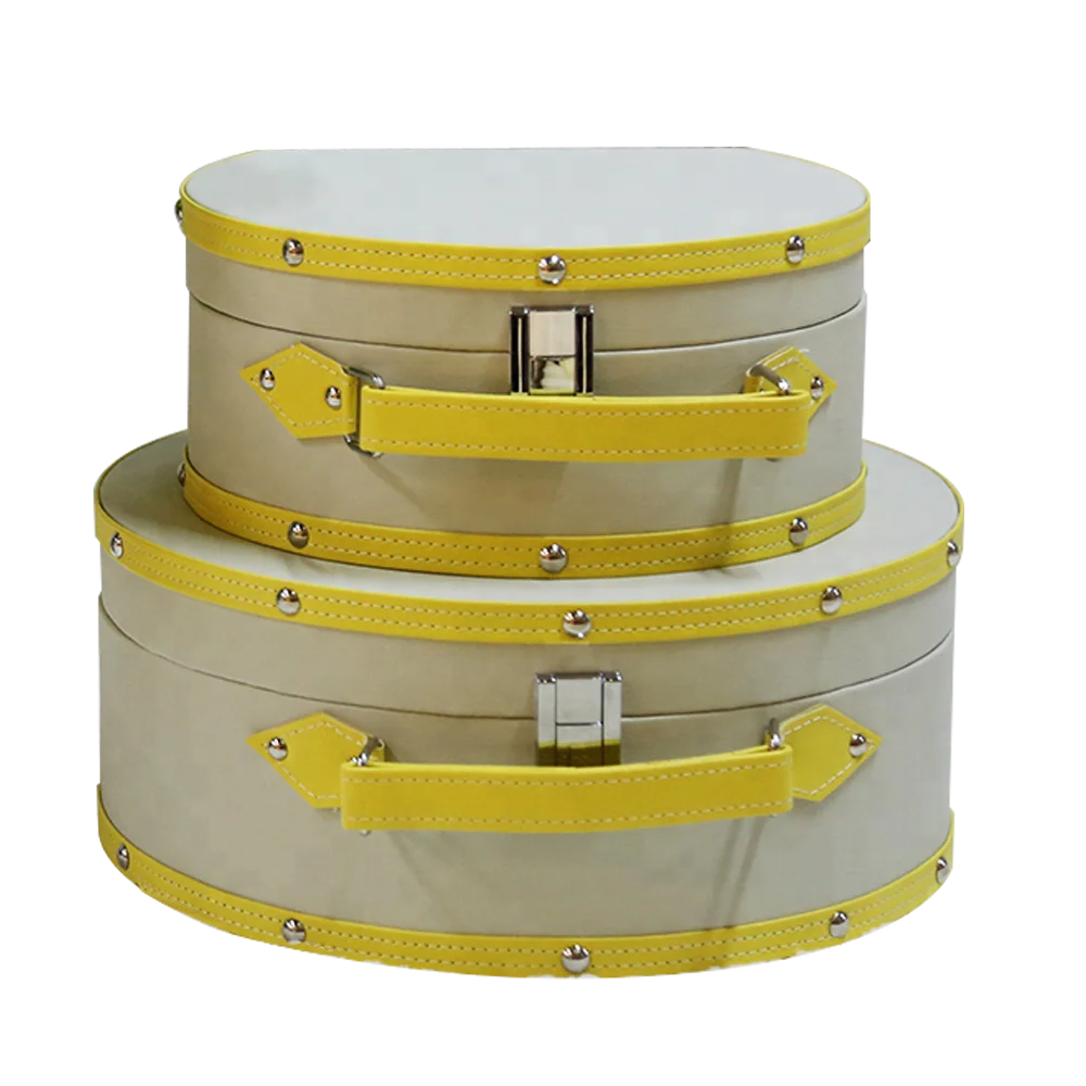 
High Quality Custom PU Leather Luggage Vintage Suitcase 