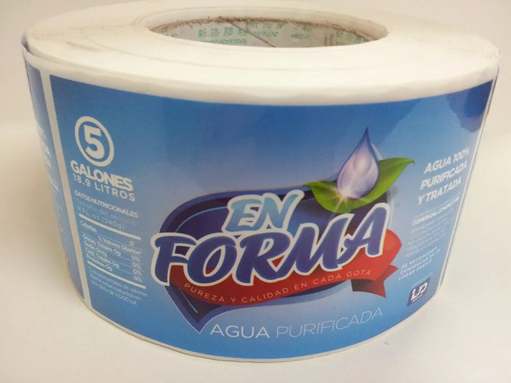 76mm vinyl core vinyl/pvc/BOPP waterproof permanent adhesive roll label sticker