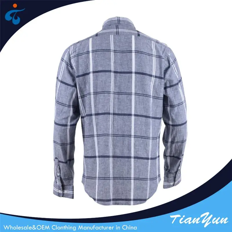 Top quality professional cotton cheap winter turkish mens checked shirt casual made in china
