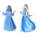 2015 Fancy Fever Dress For Girls Suit Vest Princess Dress Long Paragraph Gauze Cloak Sleeve Gauze