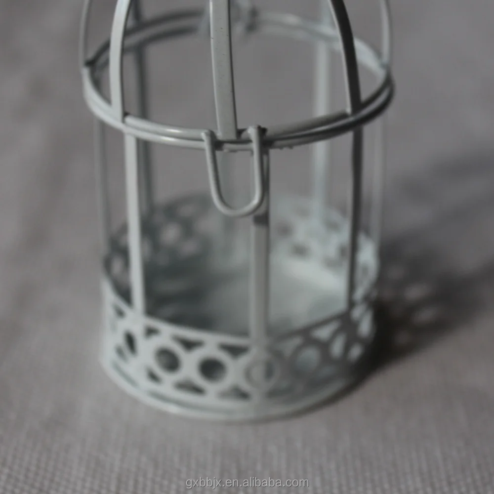 Рождественские пасхальные украшения мини декоративная металлическая проволочная клетка для птиц коробка конфет