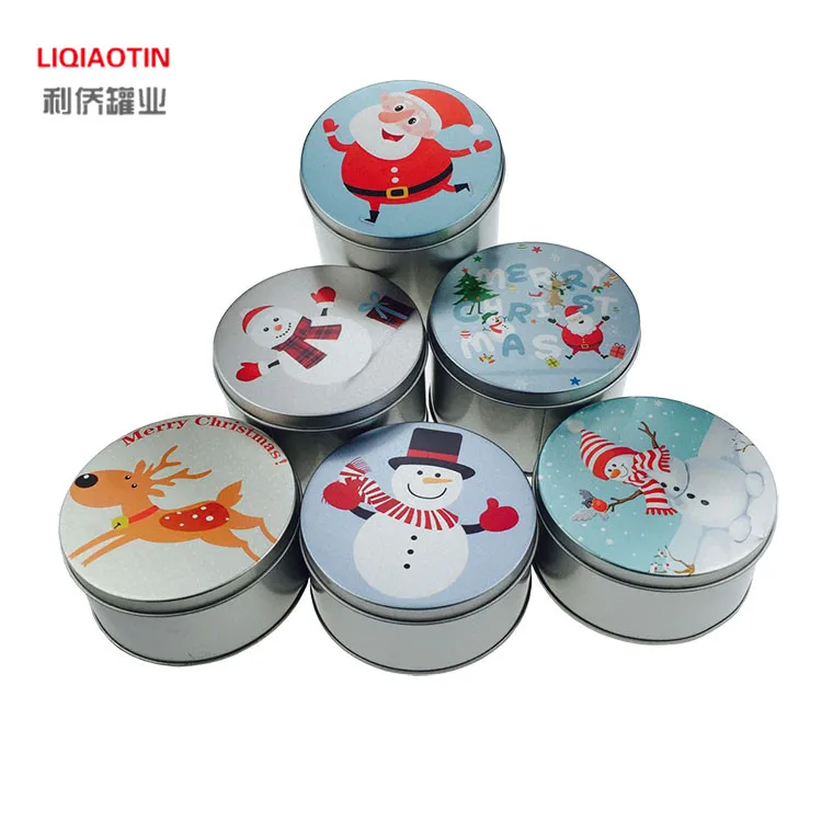  Жестяная коробка для рождественских подарков от производителя металлическая печенья 90*60 мм