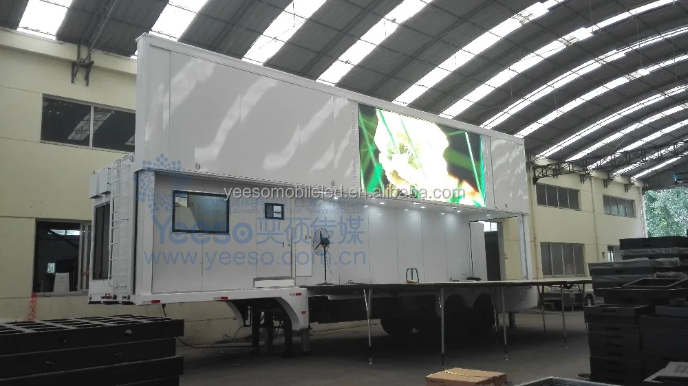 
stage truck, LED container YES-C40 for big events and road show, fresh forged in china factory 