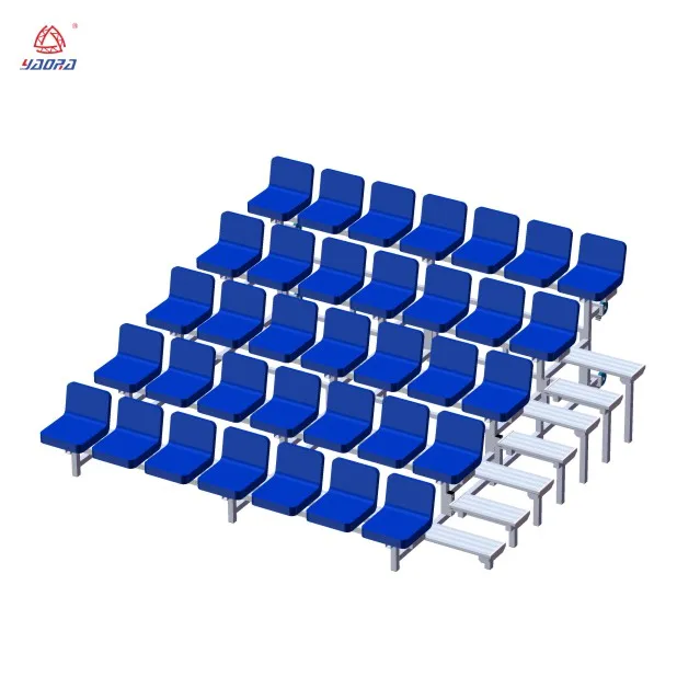 Football soccer stadium seat stadium seating chairs plastic bleacher seats outdoor indoor aluminum sports gym layher grandstand