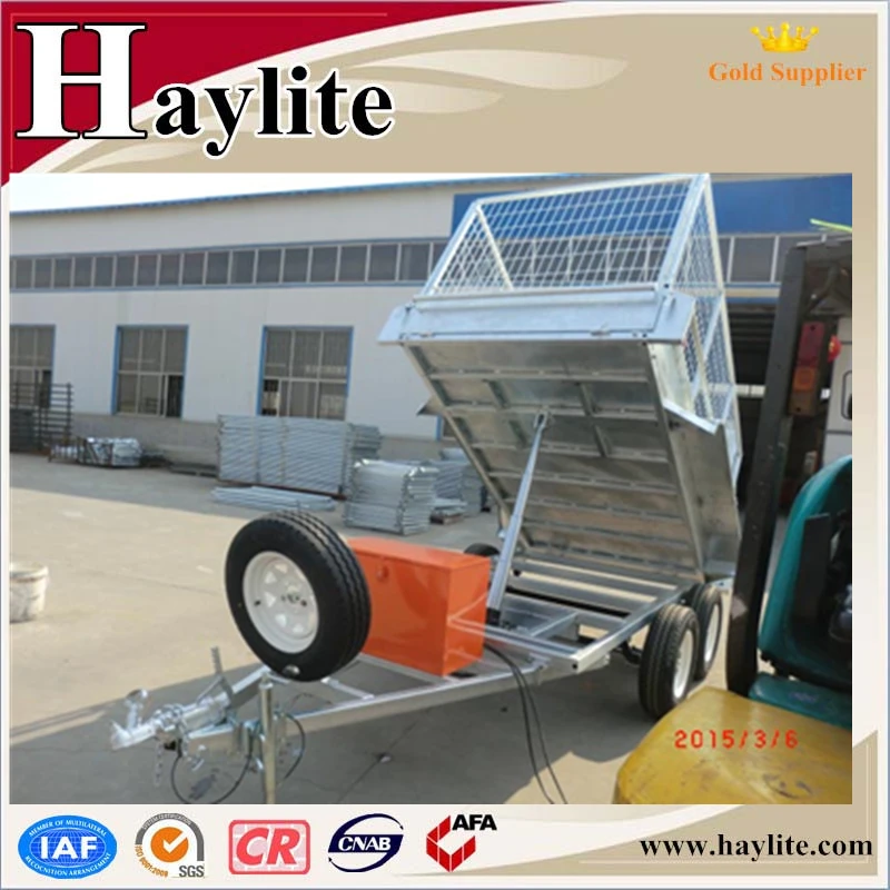 4 wheel hydraulic cylinder dump trailer