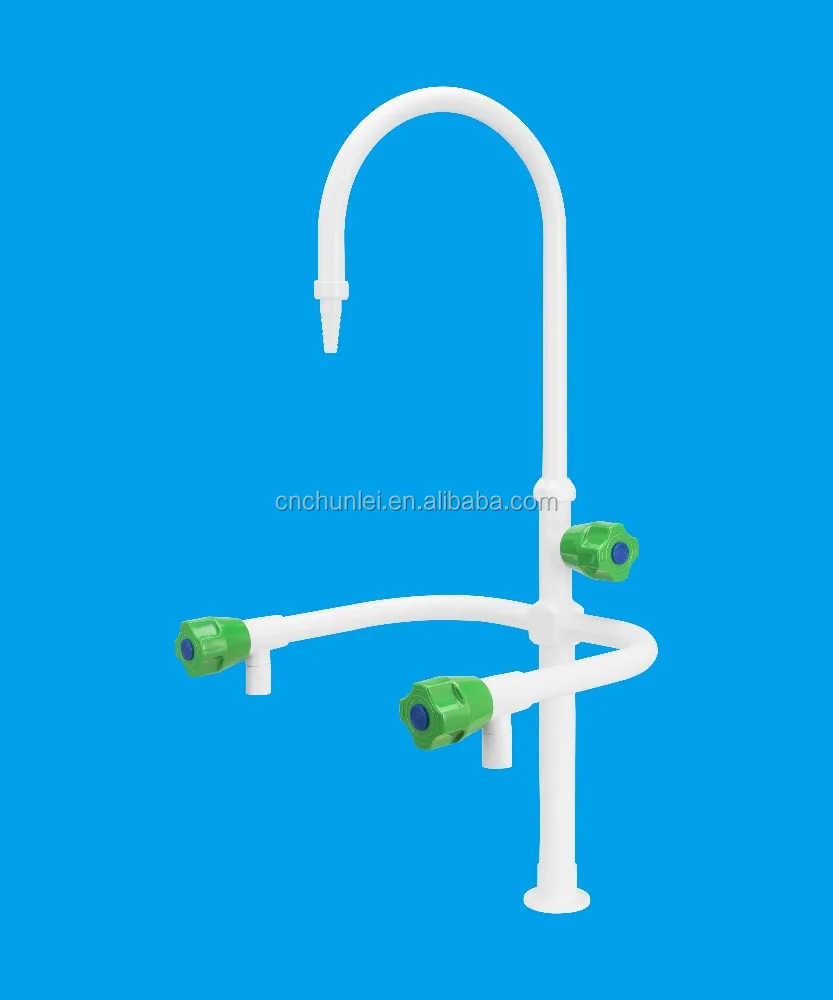 
Three Way Laboratory Water Tap/Faucet with PP handle and Bubble 