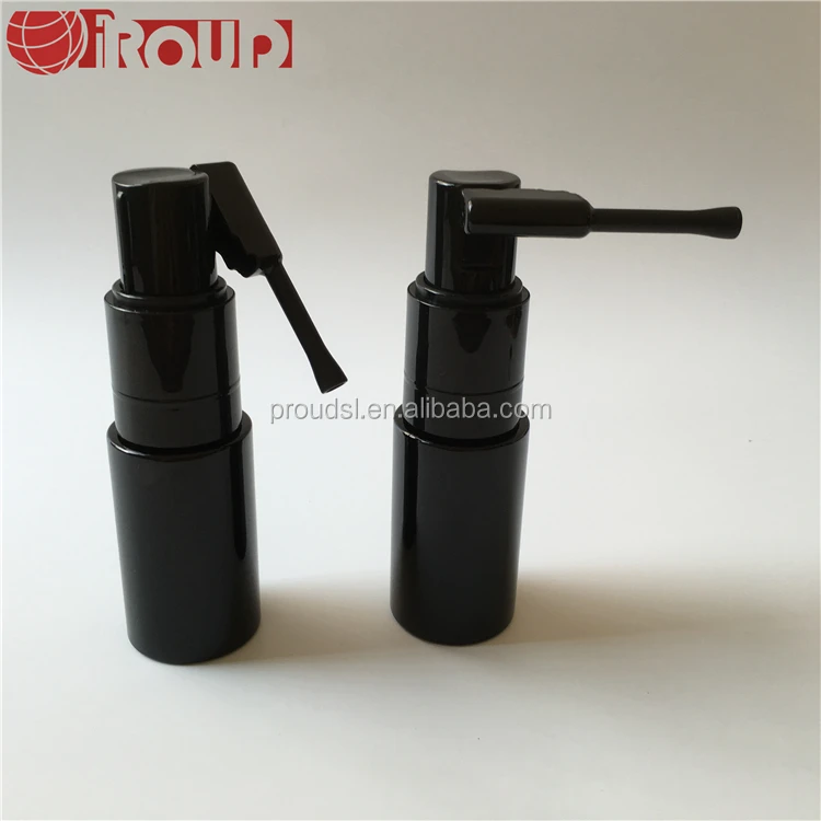 
35ml black empty plastic powder bottle for medicine 