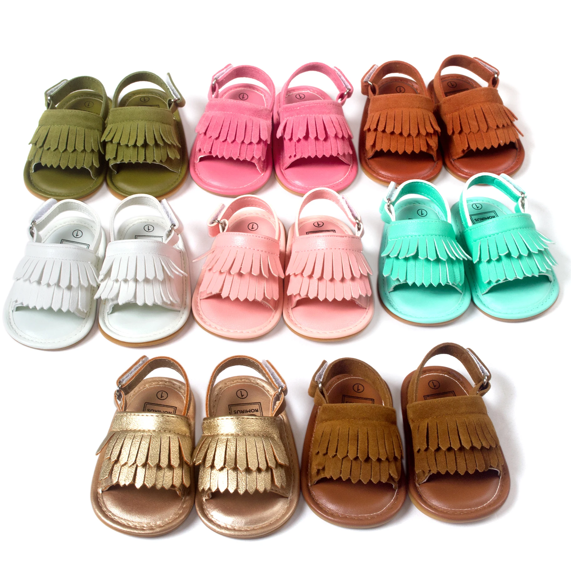 Туфли из натуральной кожи для младенцев недорогие сандалии с мягкой подошвой первых шагов кожаная обувь