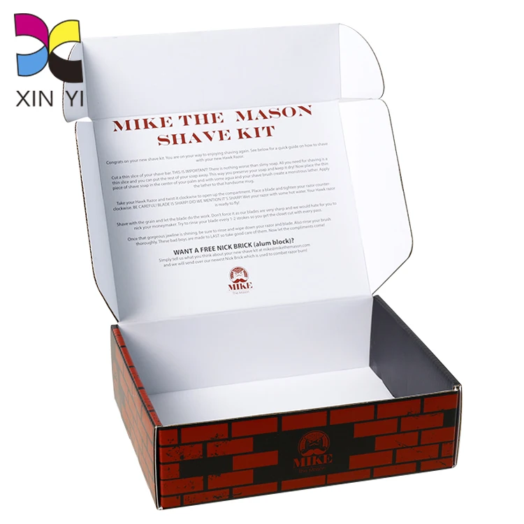 Поставщик услуги печати, оптовая продажа, длинная Гофрированная коробка из крафт-бумаги с принтом на заказ