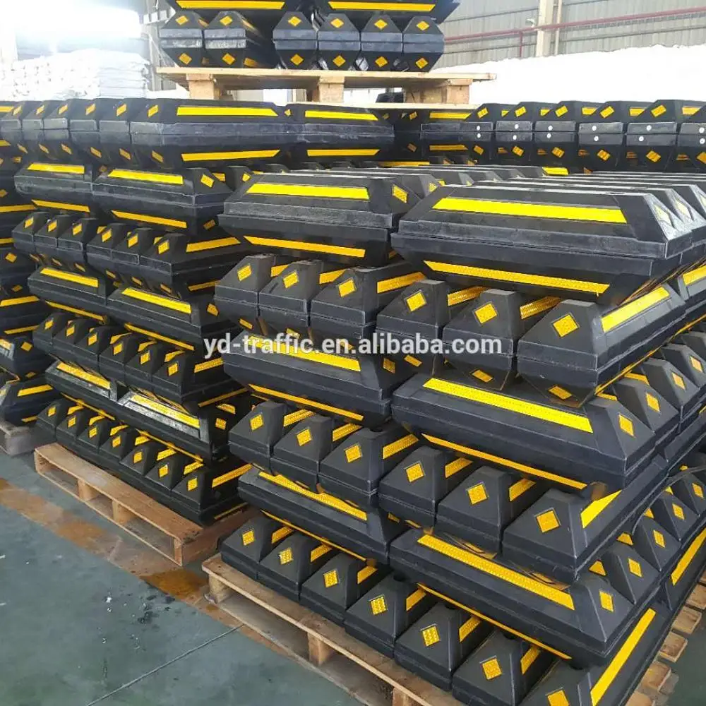 garage car stopper rubber wheel stopper parking lot stopper