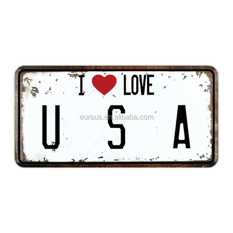 Wholesale License Plate I Love Puerto Rico Souvenirs