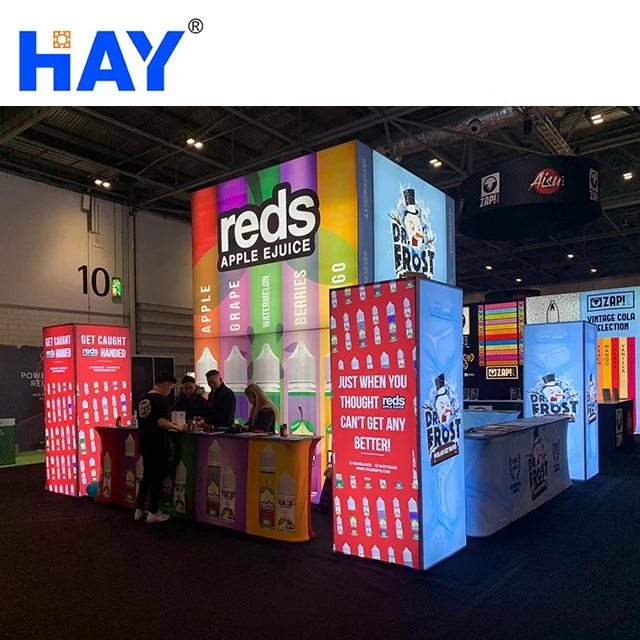 10ft Custom Design Backlit Lightbox Trade Show Display