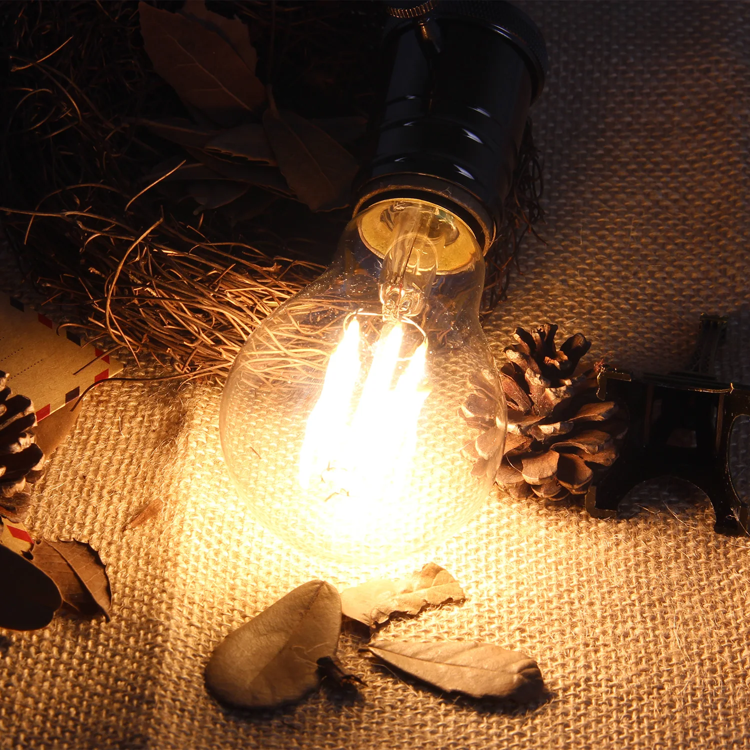 Chandelier A60 4W/6W/8W AC 120/220V Dimmable  LED filament bulb