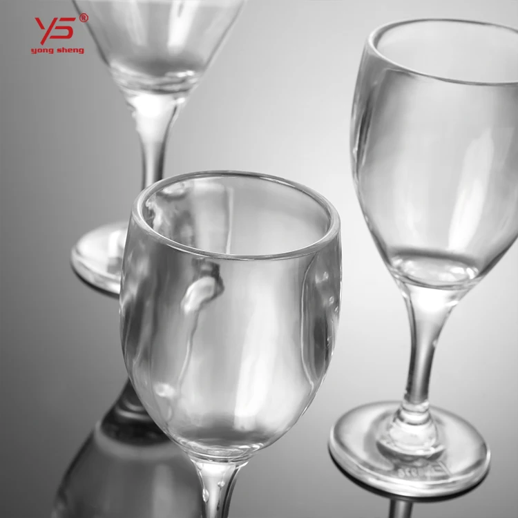 Safety health thick stemless wine glass,polycarbonate goblet