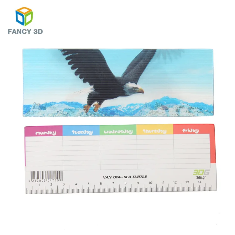 Zebulun пользовательские продукты таблица умножения точные 3D пластиковые линзовидные линейки