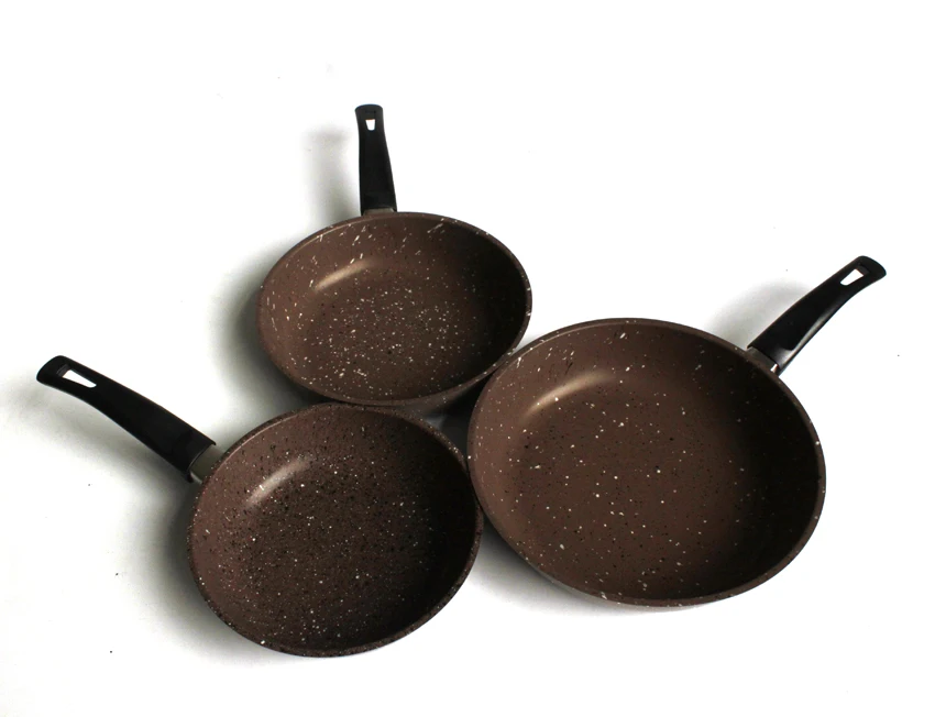 Хит продаж 2017, набор мраморных сковородок