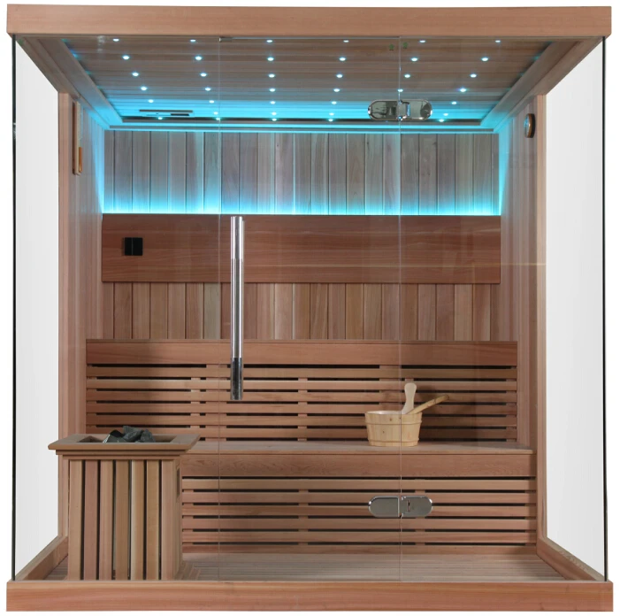 luxury traditional 6 person cedar dry Sauna room