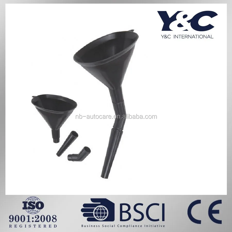 plastic oil funnel/can adjust car oil funnel/three parts oil funnel