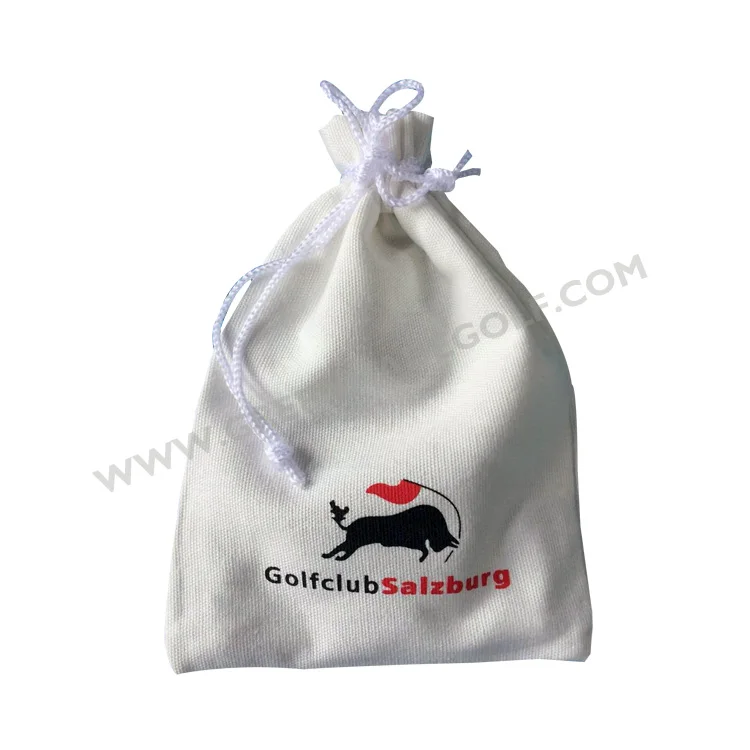Custom Golf Tees Velvet golf Pouch Bag custom gift bags with embroidered logo