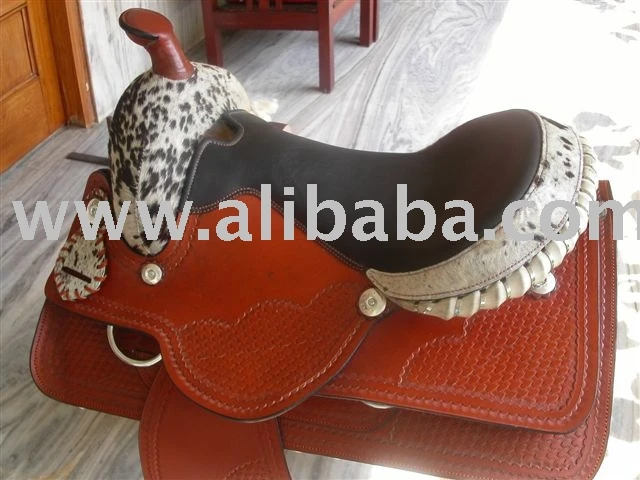 Hand made 100% Genuine Leather Western Saddle Hand Carved Show Cow Hide for horse riding equipment accessories all seasonal