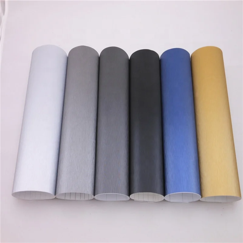 Черная металлическая матовая алюминиевая виниловая пленка для автомобиля автомобильной