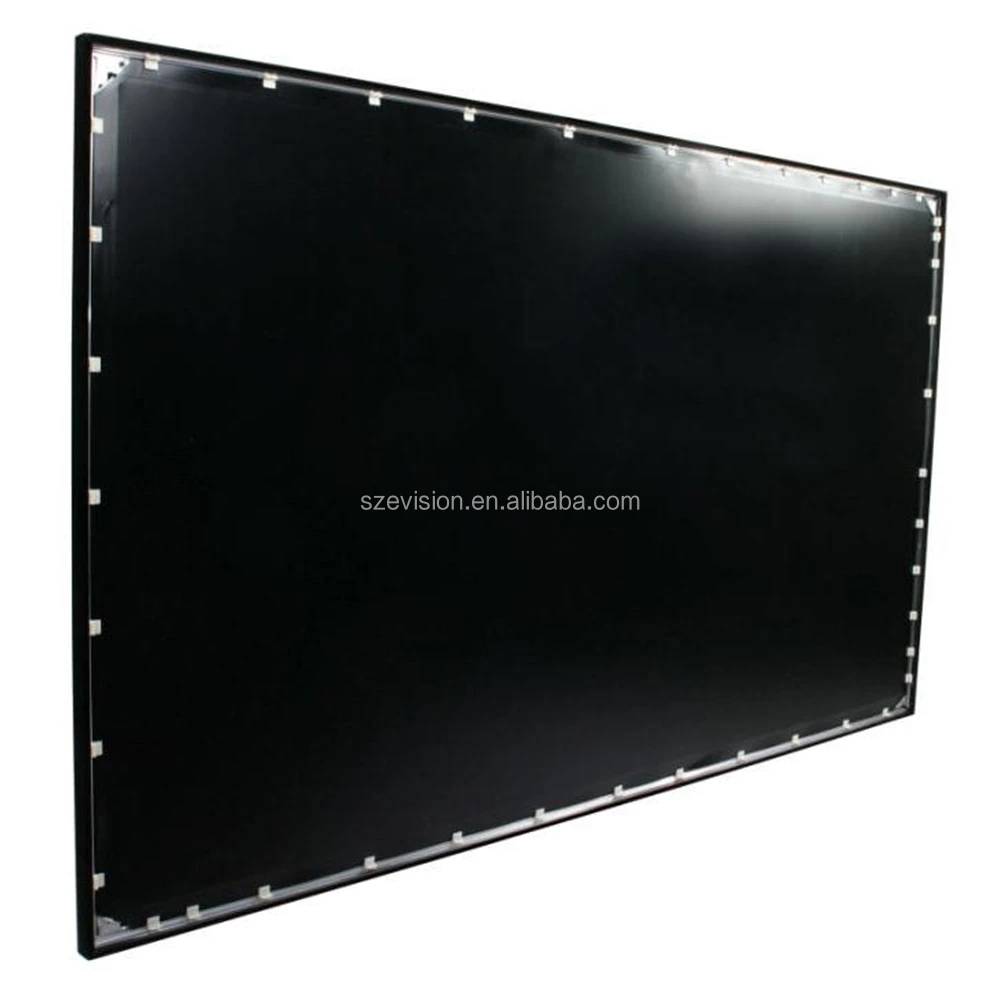 3D серебро рамка экрана с обратной проекции/4:3 заводская цена сзади ткань рама экрана/3D ПВХ материал фиксированная Рама scr