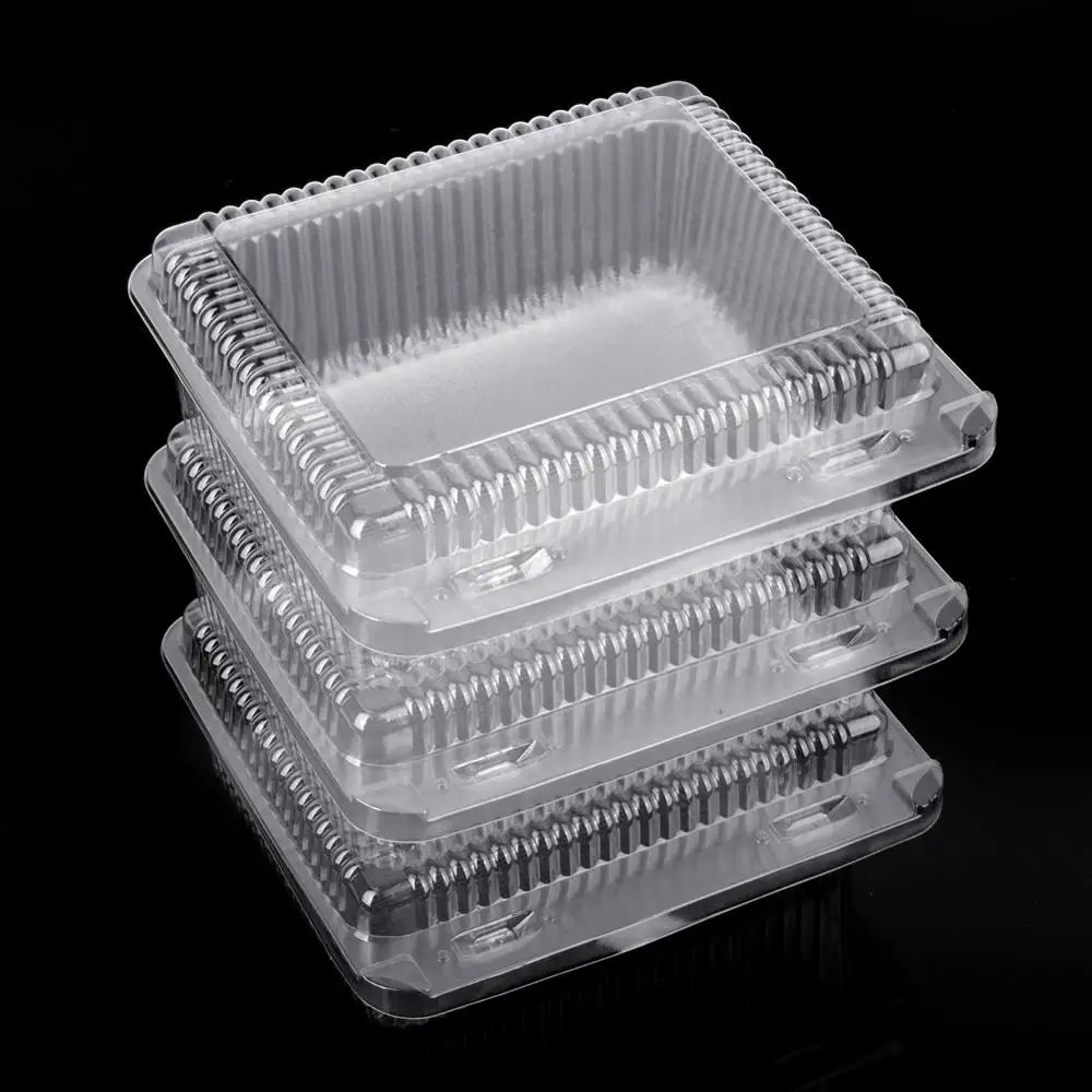Food Grade Transparent Plastic Blister Clamshell Fruit Packaging Disposable Plastic Box With Lid
