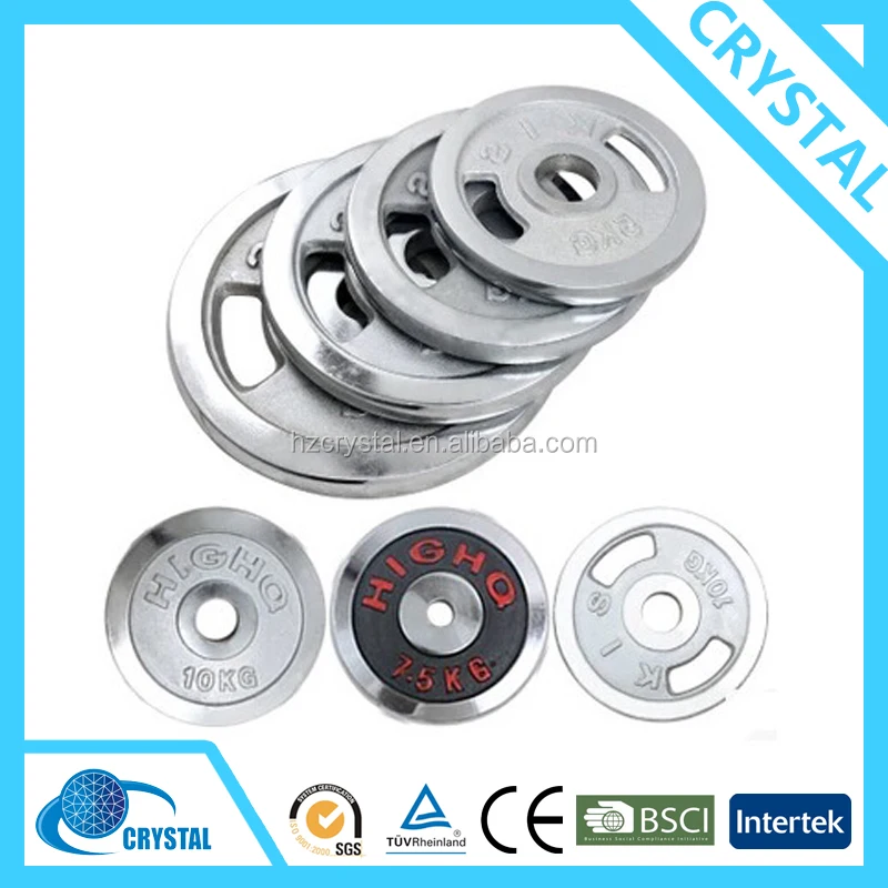 SJ-224-1 Gym strength training equipment chrome steel weight plates for barbells