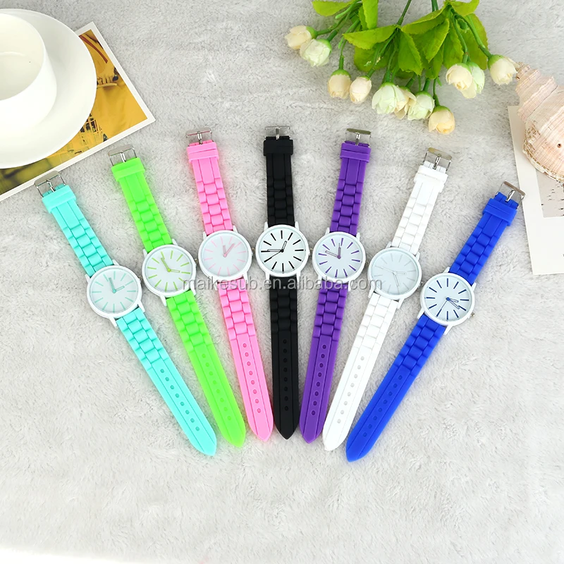 Sublimation blank watch Custom logo silicone digital watch for sublimation printing photo watch