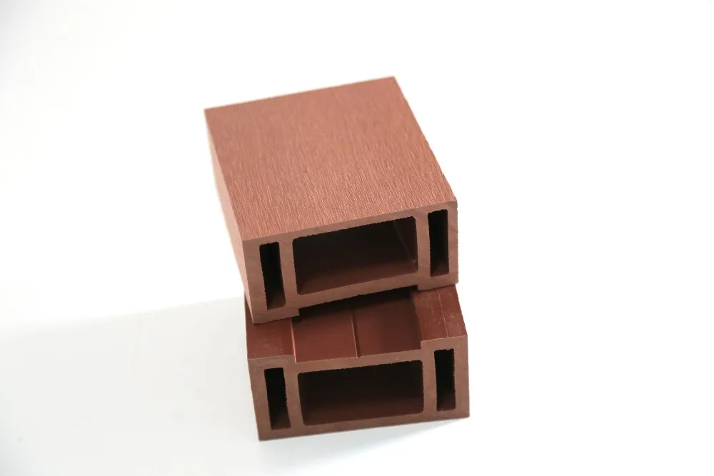 Outdoor Wooden Plastic Fence Gallery Armrest AL-K91-46A Outdoor Wood Plastic Composite Column Hollow Pipe Fittings