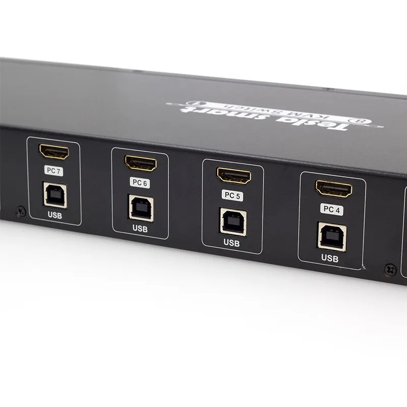 Modern Classic 4K 8 Port HDMI KVM Switch with USB2.0 RS232