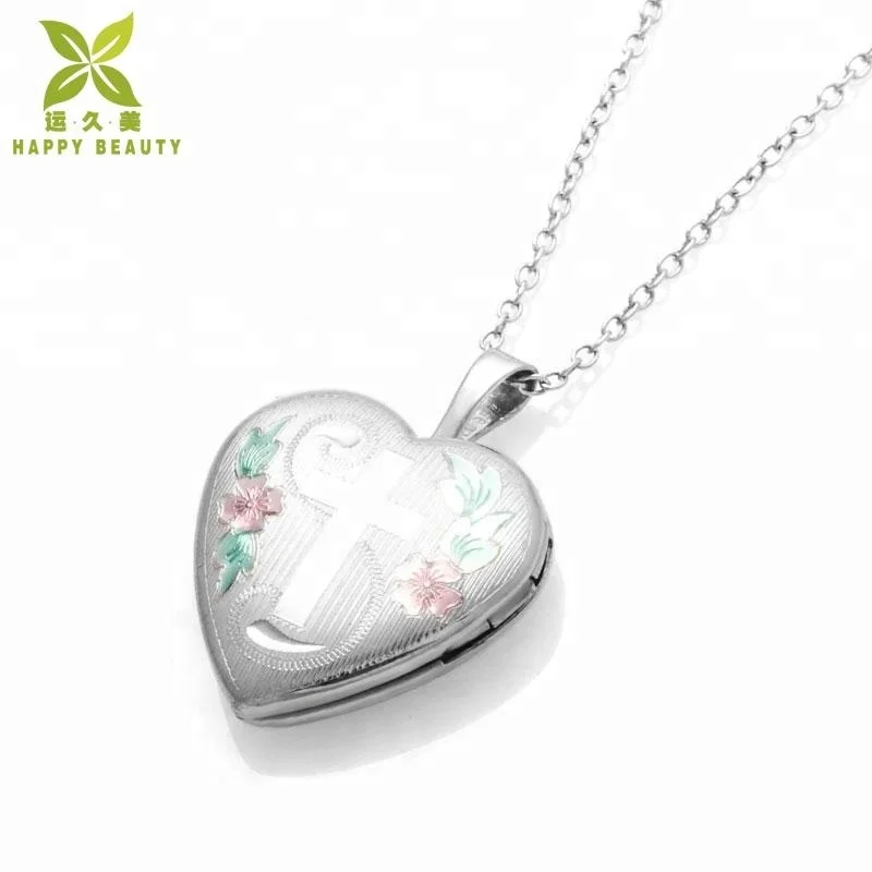 Hot sell heart lockets sterling silver photo locket wholesale