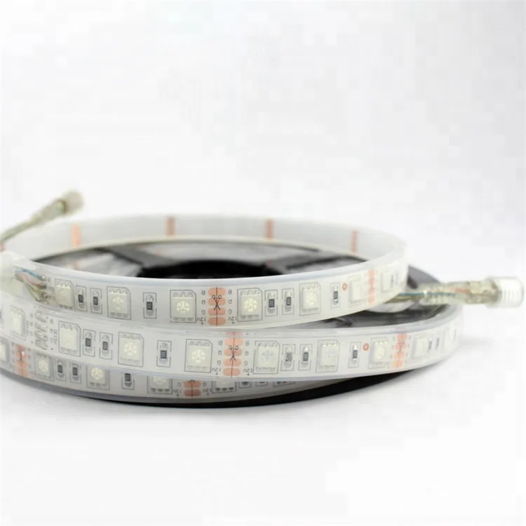 IP68 SMD5050 RGB led strip light for pool light 12V 5m/roll 60leds/m