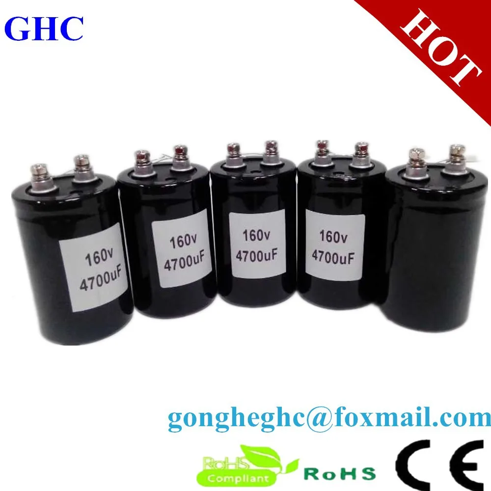 High voltage Capacitance 160v 4700uf Electrolytic Capacitor
