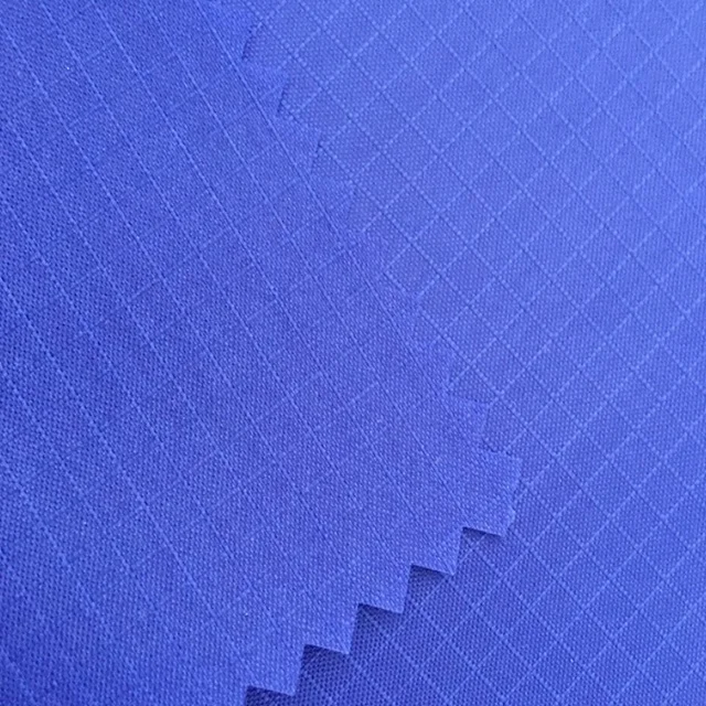 200D 4/4 Polyester Ribstop Oxford Fabric With PU Coating