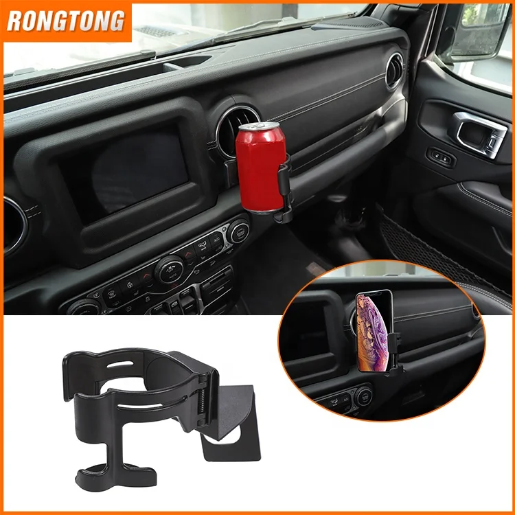 Newest Multifunctional Water Cup Mobile Phone Holder For Jeep Wrangler JL 2018+