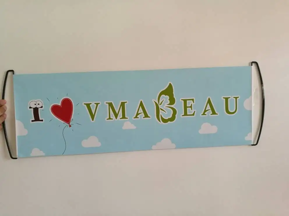 Customized high-quality printed scroll hand advertising banner