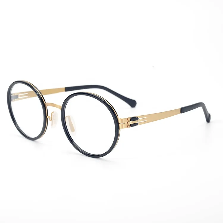 U-Top Eyewear Optic Vision Reading Glasses OEM ODM Frame Black Metal Eyewear XT-XH-(7)