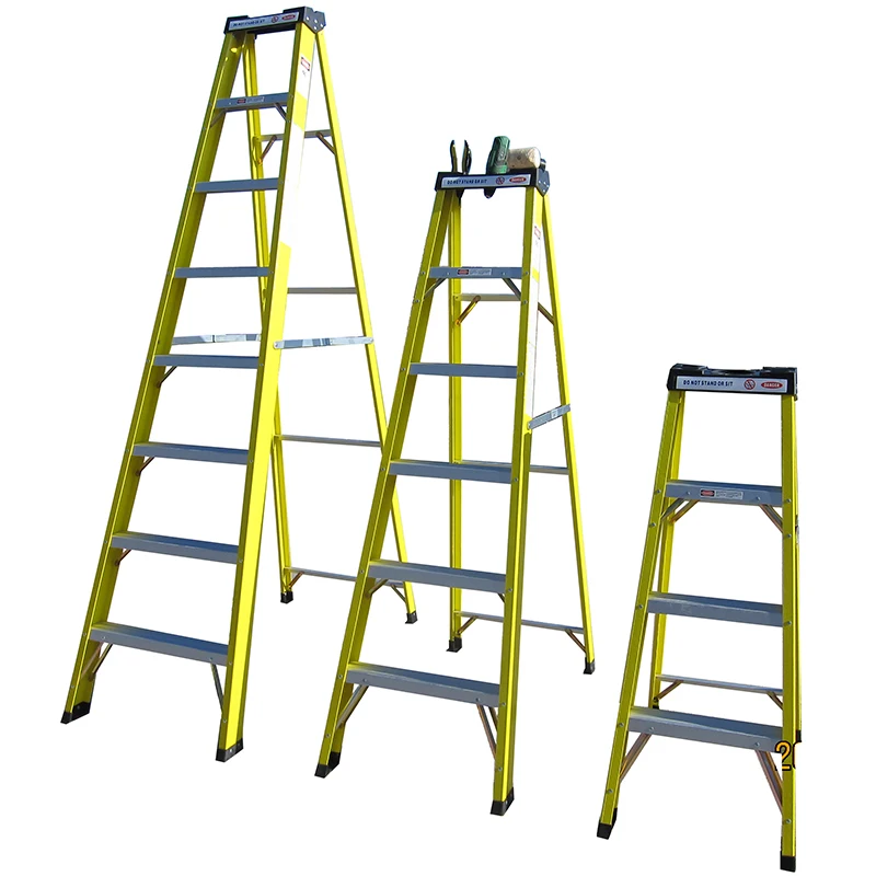 Lowes price easy folding non-slip frp step ladder